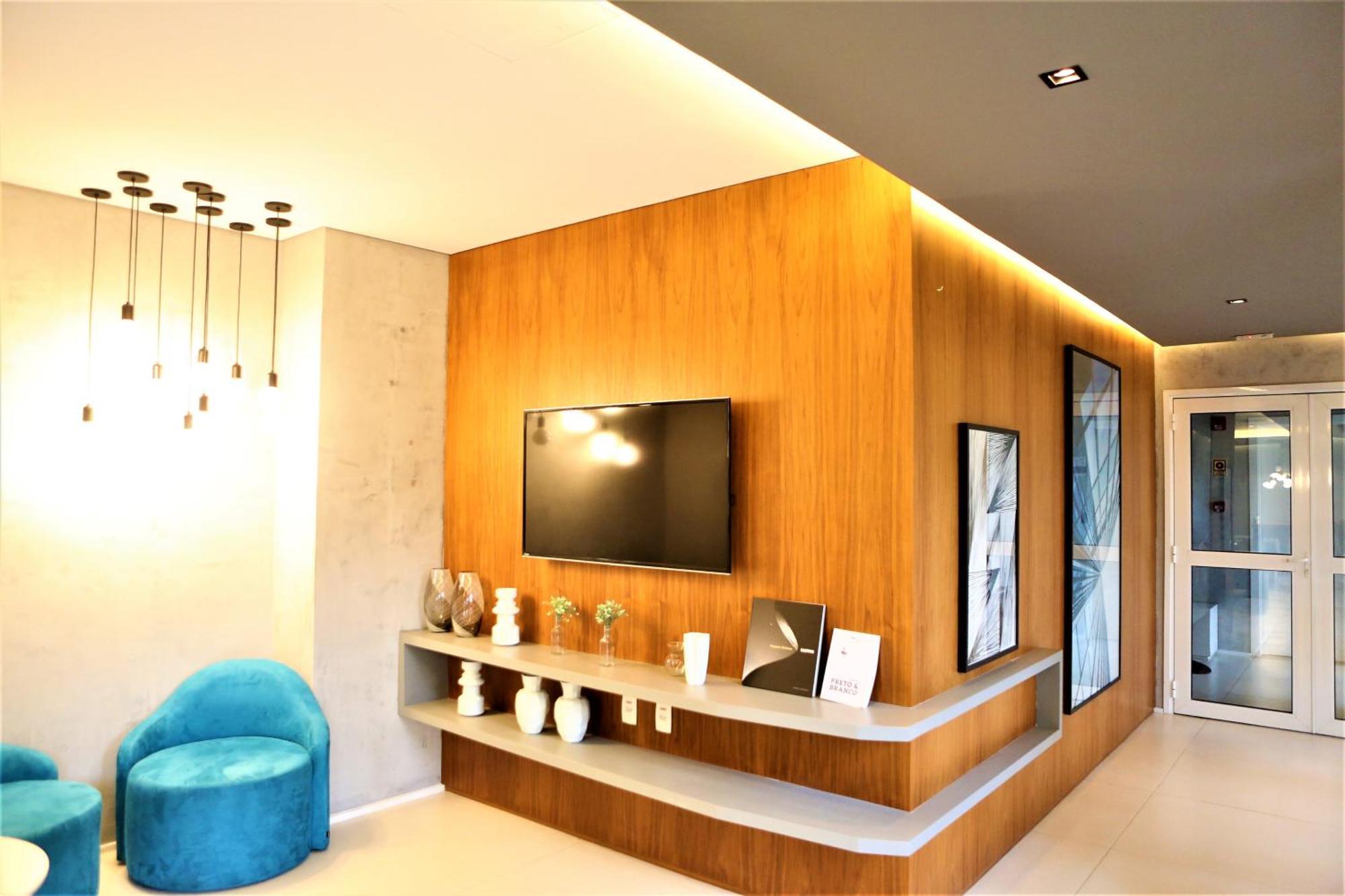 Apartamento 1604 No Bosque Com Um Sala Cozinha Completa E Uma Vaga De Garagem